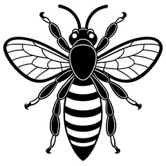 bee and flower vector illustration mascot,Honnybee silhouette,vector,icon,svg,characters,Holiday t shirt,black bee cartoon drawn trendy logo Vector illustration,bee on a white background,eps,png,line 