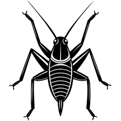 grasshopper vector illustration mascot,grasshopper silhouette,vector,icon,svg,characters,Holiday t shirt,black katydid cartoon drawn trendy logo Vector illustration,katydid on a white background,eps,p
