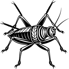 grasshopper vector illustration mascot,grasshopper silhouette,vector,icon,svg,characters,Holiday t shirt,black katydid cartoon drawn trendy logo Vector illustration,katydid on a white background,eps,p