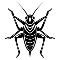 grasshopper vector illustration mascot,grasshopper silhouette,vector,icon,svg,characters,Holiday t shirt,black katydid cartoon drawn trendy logo Vector illustration,katydid on a white background,eps,p