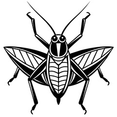 grasshopper vector illustration mascot,grasshopper silhouette,vector,icon,svg,characters,Holiday t shirt,black katydid cartoon drawn trendy logo Vector illustration,katydid on a white background,eps,p