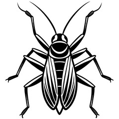 grasshopper vector illustration mascot,grasshopper silhouette,vector,icon,svg,characters,Holiday t shirt,black katydid cartoon drawn trendy logo Vector illustration,katydid on a white background,eps,p
