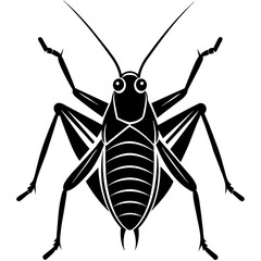 grasshopper vector illustration mascot,grasshopper silhouette,vector,icon,svg,characters,Holiday t shirt,black katydid cartoon drawn trendy logo Vector illustration,katydid on a white background,eps,p
