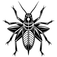 grasshopper vector illustration mascot,grasshopper silhouette,vector,icon,svg,characters,Holiday t shirt,black katydid cartoon drawn trendy logo Vector illustration,katydid on a white background,eps,p