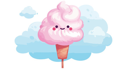 Sugar food design. cotton candy icon. sweet illustration