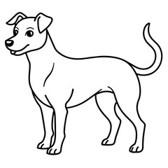 Dog vector illustration mascot,Dog silhouette,vector,icon,svg,characters,Holiday t shirt,black Dog cartoon drawn trendy logo Vector illustration,Dog on a white background,eps,png,line art