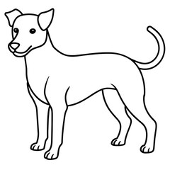 Dog vector illustration mascot,Dog silhouette,vector,icon,svg,characters,Holiday t shirt,black Dog cartoon drawn trendy logo Vector illustration,Dog on a white background,eps,png,line art