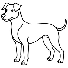 Dog vector illustration mascot,Dog silhouette,vector,icon,svg,characters,Holiday t shirt,black Dog cartoon drawn trendy logo Vector illustration,Dog on a white background,eps,png,line art