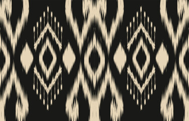 Ethnic abstract ikat art. Aztec ornament print. geometric ethnic pattern seamless  color oriental.  Design for background ,curtain, carpet, wallpaper, clothing, wrapping, Batik, vector illustration.