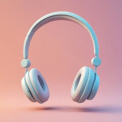 Sleek Headphones Over a Modern Background