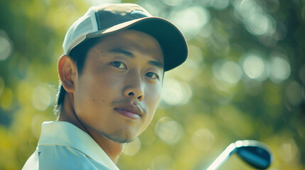 Golfer's Quiet Focus