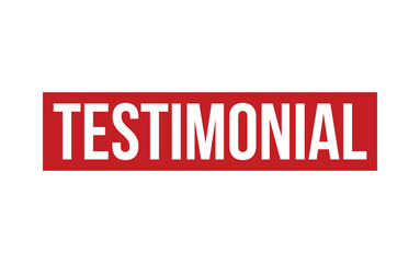 Testimonial Stamp. Testimonial Rubber grunge Stamp Seal