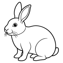 rabbit logo icon vector