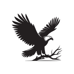 flying eagle silhouette