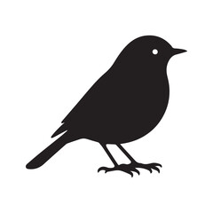  bird silhouette vector black and white in white background