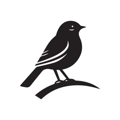  bird silhouette vector black and white in white background