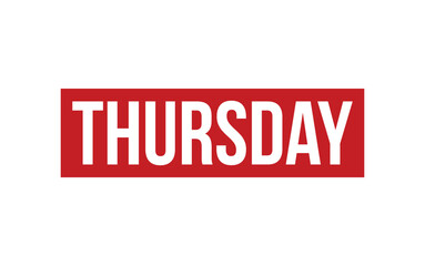 Thursday Stamp. Thursday Rubber grunge Stamp Seal