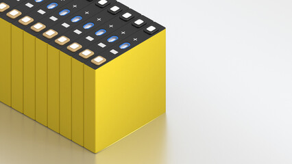 closeup Structural Prismatic Electric car battery for Automotive Industry, High-capacity...
