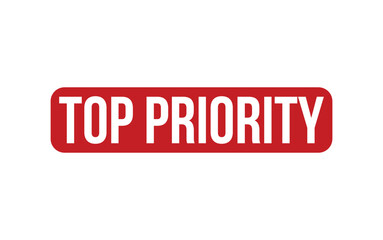 Top Priority Stamp. Red Top Priority Rubber grunge Stamp