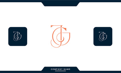 JG, GJ, J, G, Abstract Letters Logo Monogram