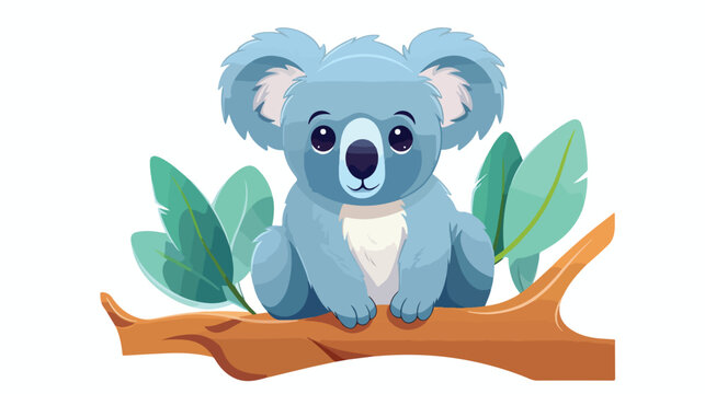 The Koala animal Australia icon vector 2d flat cartoon