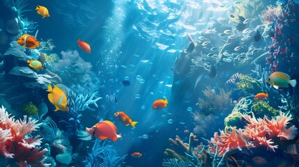 Fototapeta na wymiar Underwater Paradise