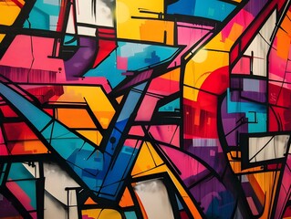 Vibrant Urban Graffiti Art