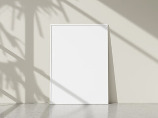 Minimal picture poster frame mockup on the table