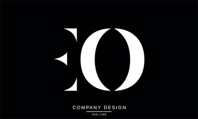 EO, OE Abstract Letters Logo Monogram Design Font