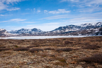 View of the Hallingskarvet National Park Norway, Scandinavia, Europe