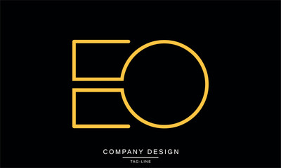 EO, OE Abstract Letters Logo Monogram Design Font