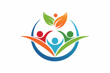 charity logo design simple vector 