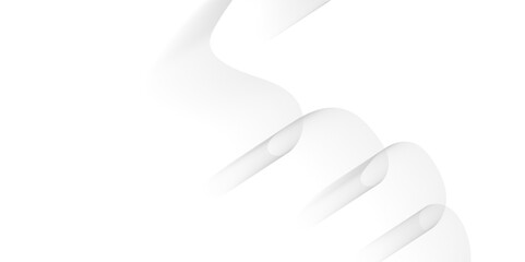 Gray abstract background with glowing wave. Shiny moving lines design element. Modern purple blue gradient flowing wave lines. Futuristic technology concept. Vector illustration