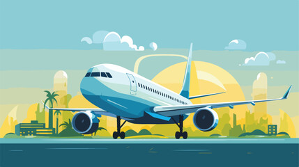 Obraz na płótnie Canvas Travel design over blue background vector illustration