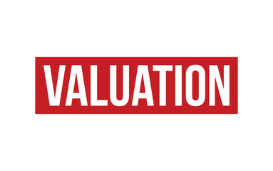 Valuation Stamp. Valuation Rubber grunge Stamp Seal