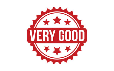 Very Good Stamp. Red Very Good Rubber grunge Stamp