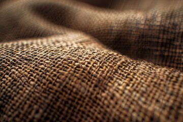 Close-up view of brown fabric