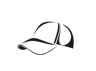 Hiking adventure cap hat, trip, travel, camping. Travel accessory, hiking clothes. Element for design, print, card, sticker.