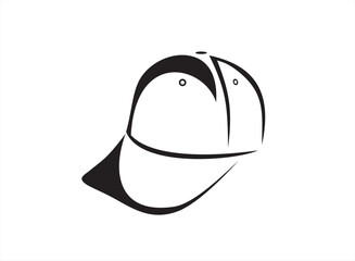 Hiking adventure cap hat, trip, travel, camping. Travel accessory, hiking clothes. Element for design, print, card, sticker.