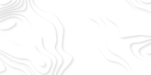 White abstract paper cut template background.  Wave, Liquid, Fluid ,Paper Cut Style. Background, 