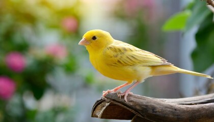 The Feisty Canary: Yellow Bird's Vigor and Temperament