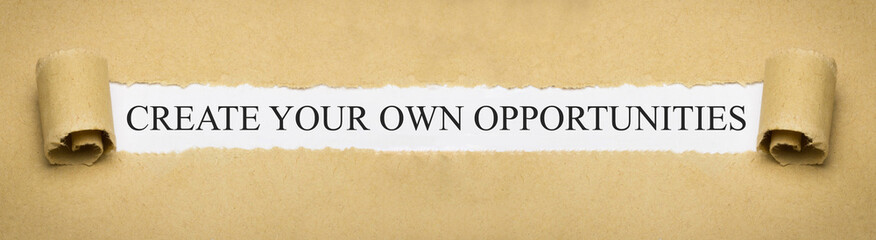 Obraz premium Create your own opportunities