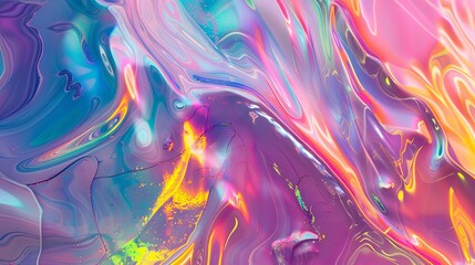 Fototapeta na wymiar Colorful abstract liquid background with vibrant swirls and fluid shapes