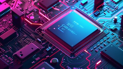 Digital chip computer processors on circuit boards and motherboards. Technology development of microchips or microprocessors and hardware engineering. Artificial intelligence.