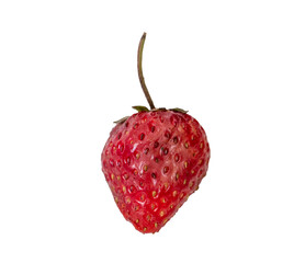 strawberries close up on white background