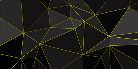 abstract dark grey background with triangles and glowing lines