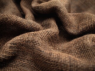 Close up of brown fabric