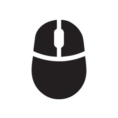 mouse icon vector in white background