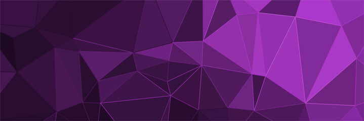 Fototapeta premium abstract purple background with triangles and glowing lines