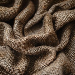 Fototapeta premium Close up view of brown fabric